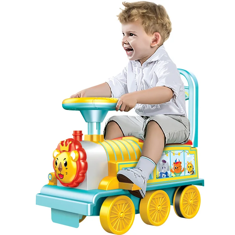 

More Cheng Lion Paradise Set Camera Track Electric Battery Car CHILDREN'S Toy Boy Baby 1-3 Years Old Who Can Sit