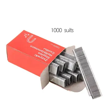 

1000Pcs/pack U-Shaped Staples 1.2MM Thick Rustproof Nails For Framing Tacker Hand Staple Gun Accessories Carpenter Tool