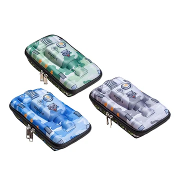 

Novelty Tank Shaped Pencil Case Large Capacity Student Stationery Pen Bag Pouch Storage Box Gift Prize Supplies