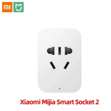 

NEWEST Xiaomi Mi Smart WiFi Socket 2 bluetooth gateway Version Remote Control Work With Xiaomi Smart Home Mijia Mi home APP