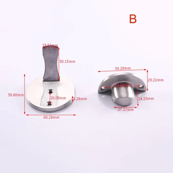 

Magnet Door Stopper Stainless Steel Holder Safe Durable For Toilet Glass Door Furniture SNO88