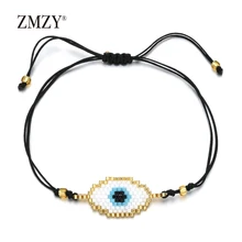 ZMZY-pulsera Bohemia Miyuki para mujer, joyería de Turquía, brazalete de mano, joyería para mujer