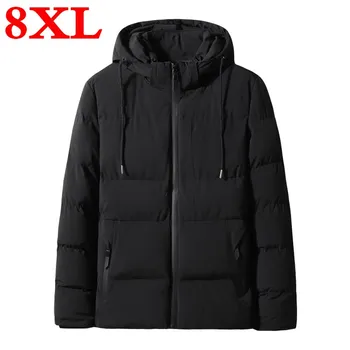 

Plus Size 8XL 7XL 6XL Mens Winter Warm Thicken Jackets & Coats Cotton coat Comfortable and Warm Style Jackets