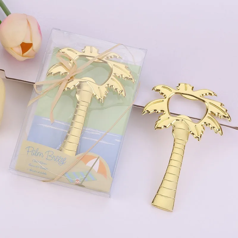Metal Bottle Opener Nordic Gold Silver Zinc Alloy Beer Coconut Tree Keychain Portable Kitchen Home Wedding Gifts | Дом и сад