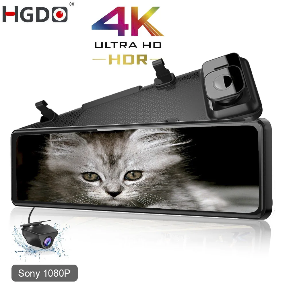 Новый HGDO12 \4K Автомобильный видеорегистратор 2160P Sony IMX415 камера в зеркале заднего вида 1080P камера заднего вида видеорегистратор с креплением Новый HGDO12 \4K Автомобильный видеорегистратор 2160P Sony IMX415 камера в зеркале заднего вида 1080P камера заднего вида видеорегистратор с креплением