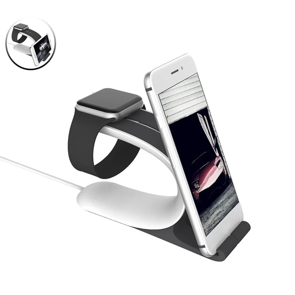 Настольная док станция 2 в 1 для Apple iPhone 6 7 8 X iWatch|Подставки и держатели| |