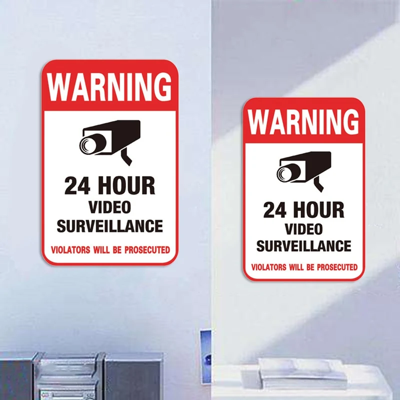 

NEW 5 pcs/lot Waterproof Sunscreen Home CCTV Video Surveillance Security Camera Alarm Sticker Warning Decal Signs