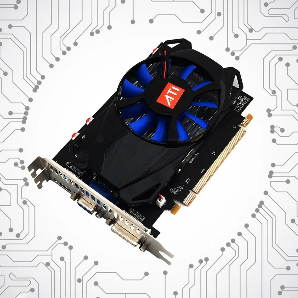 Профессиональная R7-350 игровая видеокарта 4G для рабочего стола 4G GDDR5 128 бит HDMI& VGA& DVI порт поддержка разрешения 4K