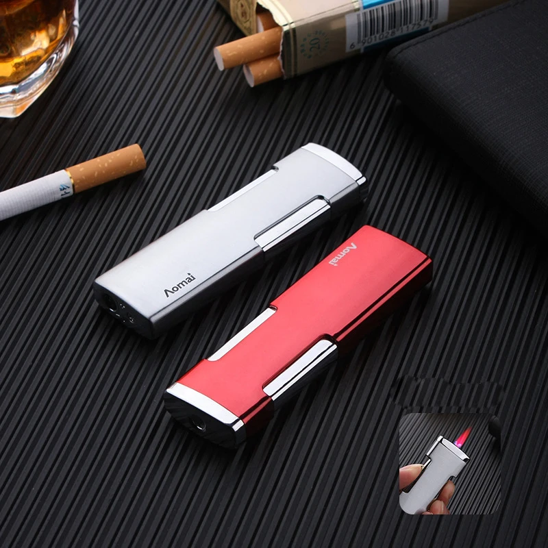 

Unusual BBQ Camping Jet Gas Cigar Lighter Turbo Kitchen Cigar Spray Gun Outdoor Mini Torch Lighter Gadgets For Men