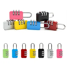 6 Colors 3 Digit Dial Code Number Password Combination Lock Small Portable Travel Luggage Zipper Bag Padlock Suitcase Bag Lock