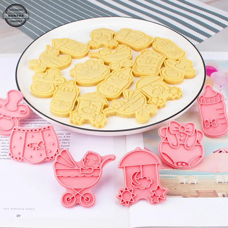 Moules à Biscuits en Acier Inoxydable, Série Baby Shower, Voiture de Bébé,  T-shirt, Coupe-Biscuit pour Enfants, ixPréChristophe, Fournitures DIY, 1  Pièce - AliExpress