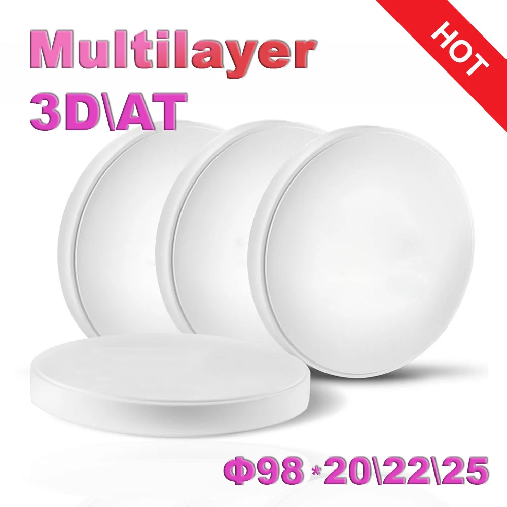 

Dental Zirconia Blocks for Dentures Enamel Multi-layer Ceramic Tooth Color Zirconia Blockers Anterior Teeth 98mm UTML