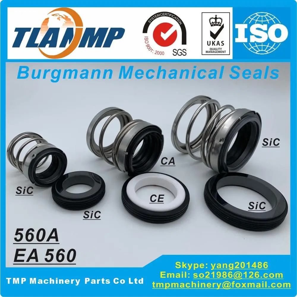 EA560 20 560 560A (размер вала мм CA/SIC/VIT) TLANMP механические уплотнения Burgmann для