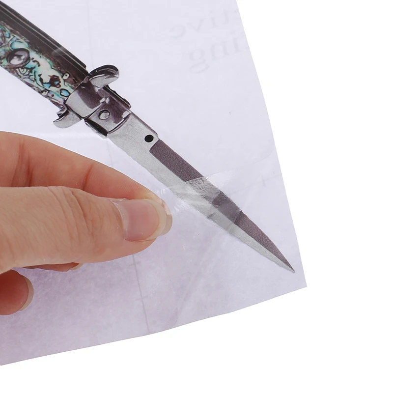 15cm Automatic Switchblade Knife Car Truck Decal Bumper Window Graffiti Stickers Waterproof For Car Or Home Decoration