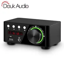 Douk аудио мини TPA3116 усилитель мощности Bluetooth 5,0 приемник стерео домашний автомобильный аудио усилитель USB u-диск музыкальный плеер