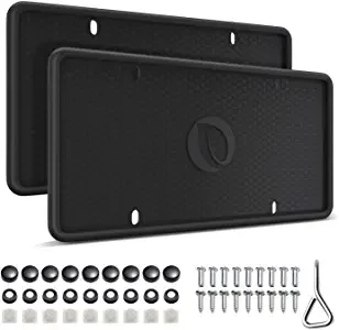 

License Plate Frame with Mounting,License plate mount bracket ,Silicone black Color plate