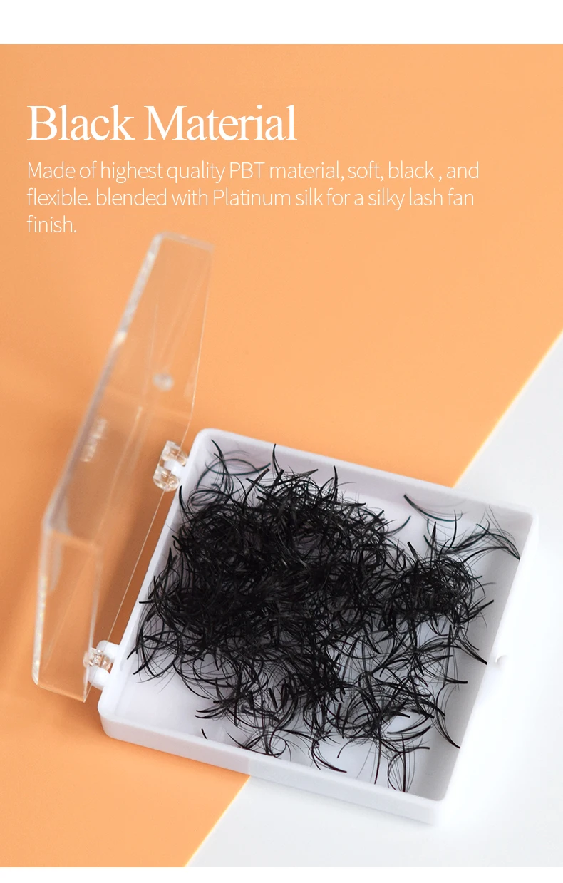 H&L SINCE 1990 Pre Made Wispy Fans Länge Safest Wispy Russian Volume Lashes Extension Hybrid Wimpers für Wimpernverlängerungen – Detail 5