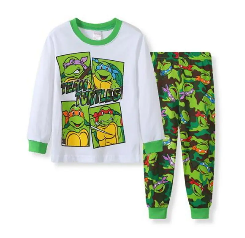 Новые детские пижамные комплекты ночной костюм с рисунком динозавра для мальчиков детская одежда для сна с героями мультфильмов пижамы для мальчиков, хлопок, одежда для сна - Цвет: color at picture