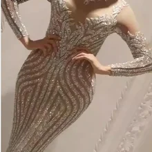 Торжественное платье для dinne; вечерние платья; abiti cerimonia vestido sereia; платье для особых случаев с длинными рукавами; шикарные вечерние платья