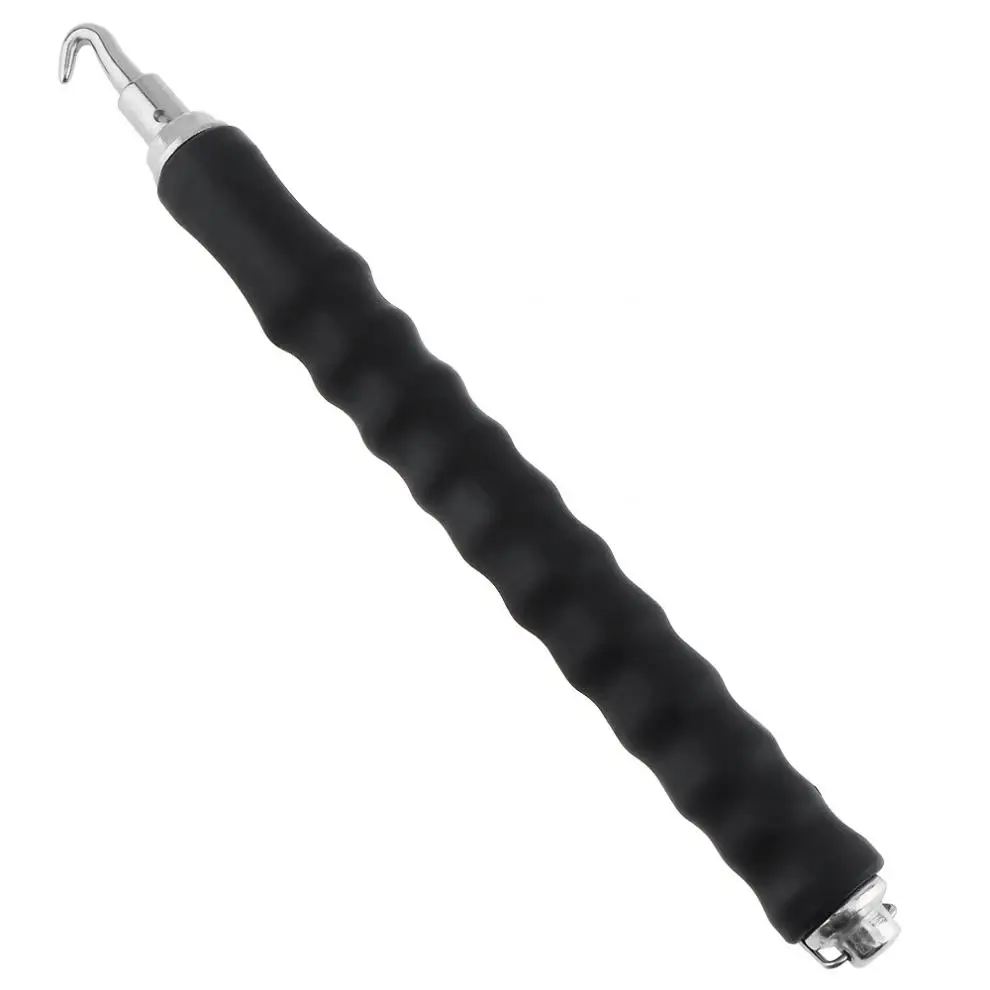 

12 Inch 45# Semi-automatic Steel Bar Hooks Cable Hooks with Rotating Hook and Non-slip Handle for Building Construction