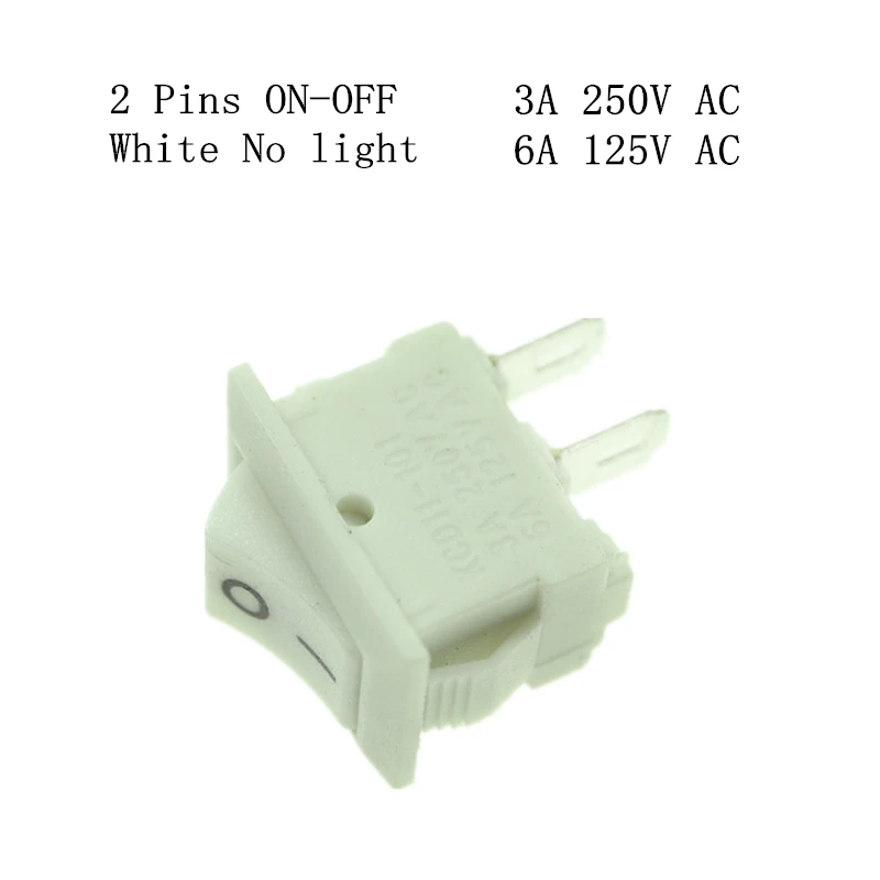 2脚 2档 白色 无灯