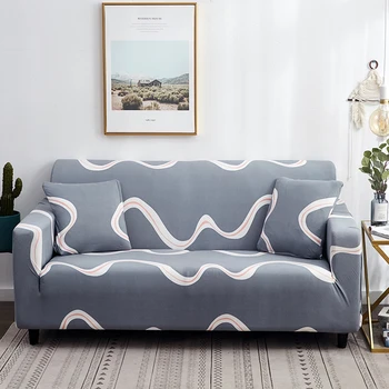 

Elastic Sofa Cover for Living Room Tight Wrap All-inclusive Slip-resistant Sectional Couch Cover Single/Two/Three/Four-seater