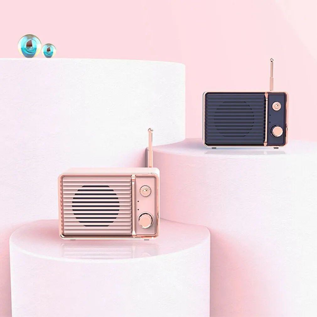 DW01 аудио портативный Перезаряжаемый Мини громкоговоритель в стиле ретро HIFI Звук