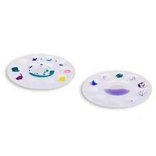 Горячее предложение-24 шт круглый поднос для краски палитра держатель для краски лоток 11 скважин 6,7 дюймов для рукоделия профессиональный художественный покраска