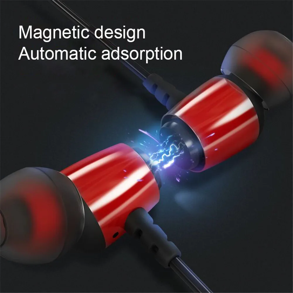 Magnetic Wireless Sports Running Earphones Stereo Bluetooth 5 0 Headphones IPX5 Waterproof Headset for Phone Listening Music
