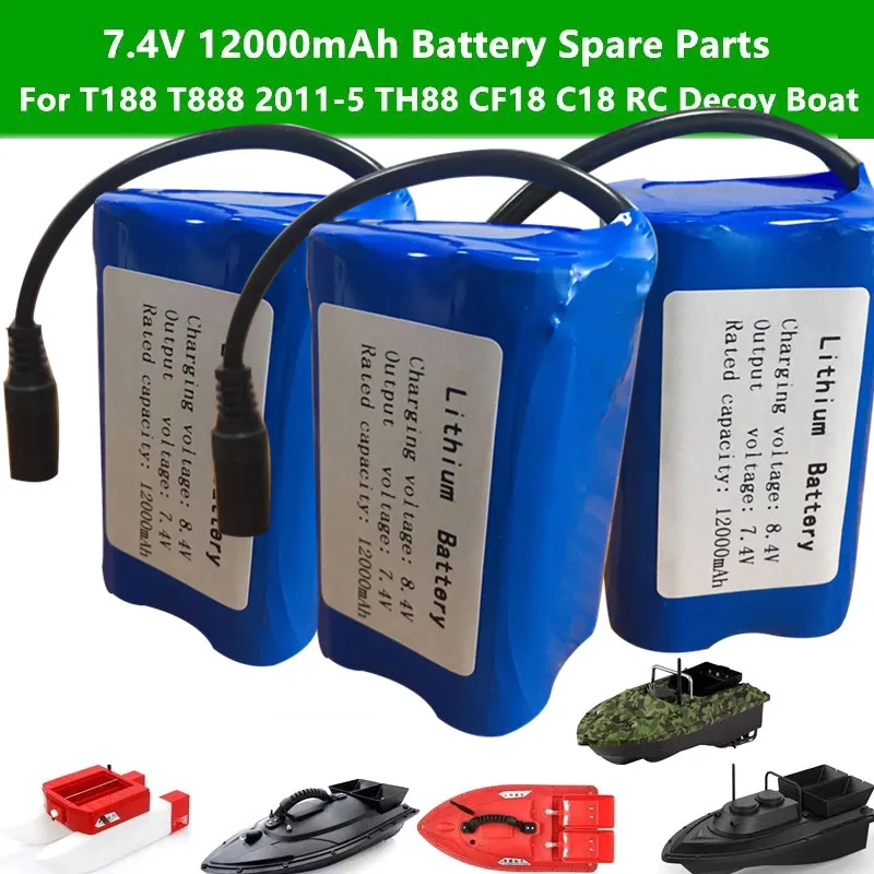 7.4V 12000mAh Battery Spare Parts For T188 T888 2011 5 TH88 CF18 C18 RC