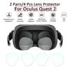 Protecteur de lentille VR, 4 pièces, Film de protection anti-rayures pour Oculus Quest 2, couverture TPU, Films HD doux, lentilles pour Quest2 VR réalité virtuelle ► Photo 2/6
