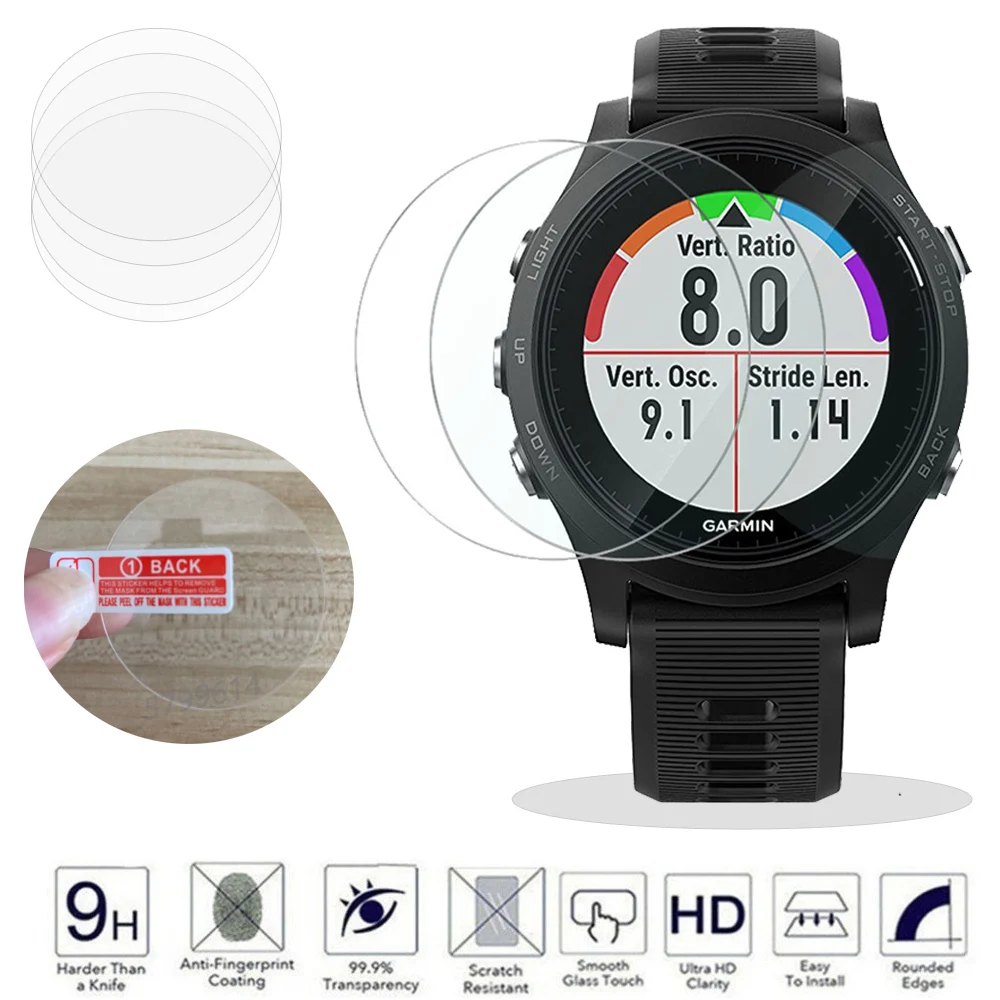 Часы Экран протектор Стекло Защитная пленка для Garmin Forerunner 220 225 230 235 245 620 630 645 735 935