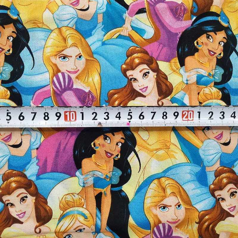 Хорошая цифровая печать, хлопок, ткань для платья, пэтчворк, красивая принцесса, ткань с принтом, шитье, сделай сам, юбка для девочек/женская одежда