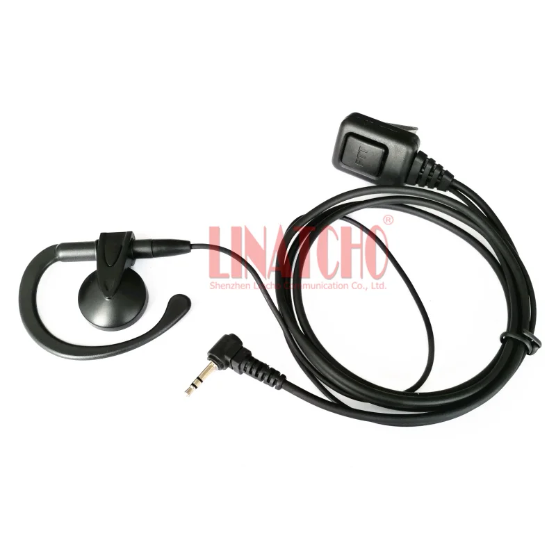 T5725 T5800 T5820 T5822 большая кнопка PTT Микрофон зажим ушной крючок рация наушники 2 5 мм