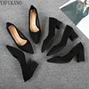 Fashion Thick Heel Womens Pumps Temperament Simple Office Work Shoes Cozy Casual Single Shoes 5cm/7cm Block Heel High Heels 33 5