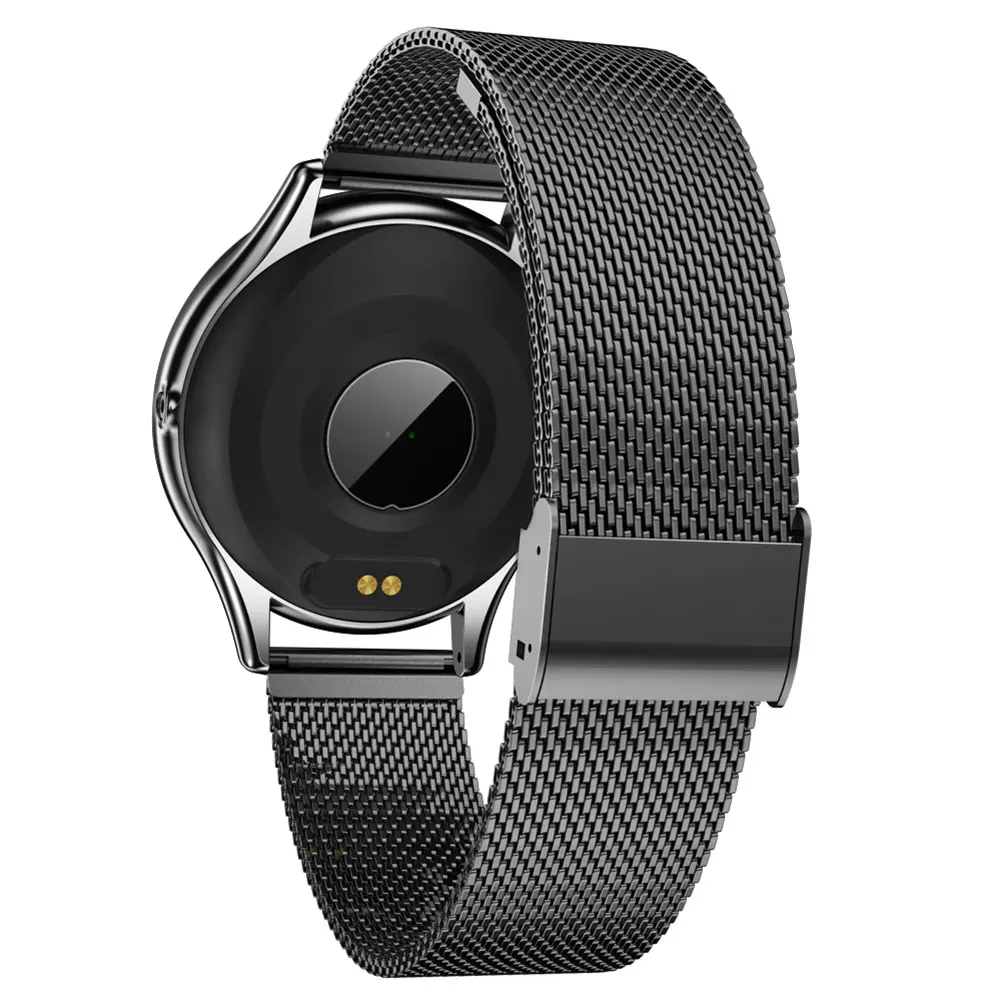 Ультратонкие Смарт часы для мужчин olid black belt.Glass IP67 Водонепроницаемый фитнес