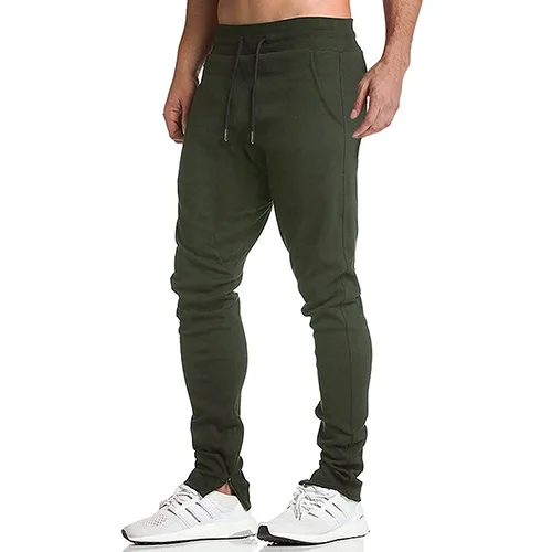 Green WOLFONROAD мужские походные джоггеры, хлопковые спортивные штаны для фитнеса, тренировочные спортивные штаны для занятий спортом на открытом воздухе, спортивные штаны для бега - Цвет: Green