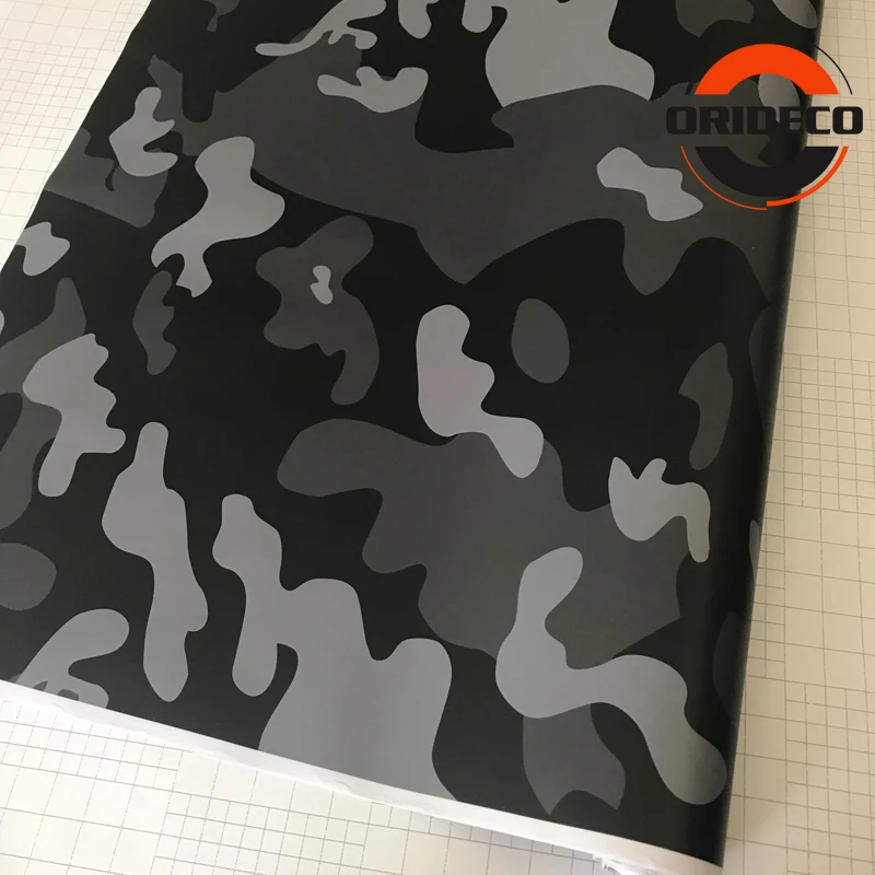 black gray snow camo vinyl car sticker 1