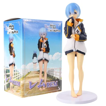 

23cm Life in A Different World From Zero Figures Rem in Sports Suit Anime Beauty Model Toys
