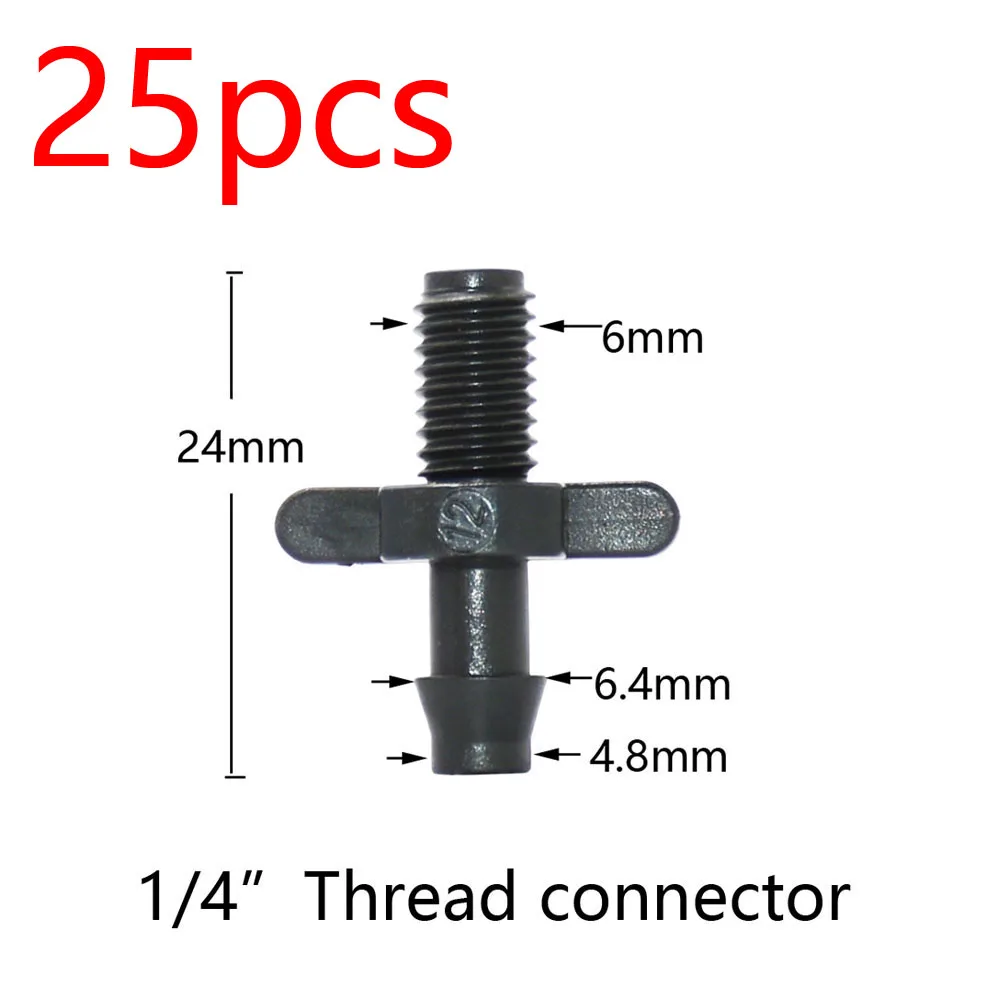 Garden Hose Connectors Barbed Tee Elbow Cross End Plug Coupling WDrip Irrigation System Atering Fitting For 3/5 4/7mm Hsse 3