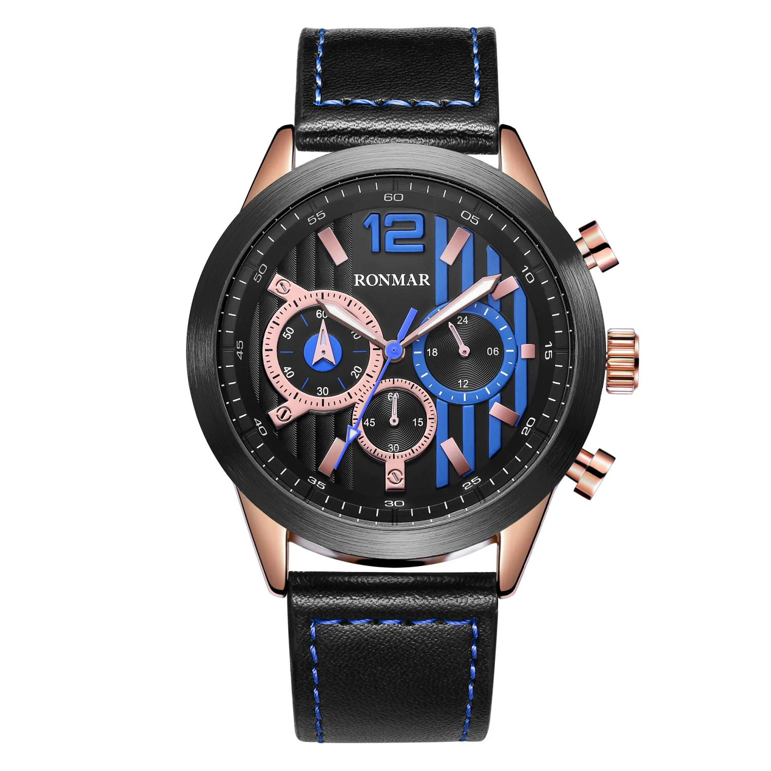 

Watch Male Motion Waterproof Genuine Leather Wrist Watch