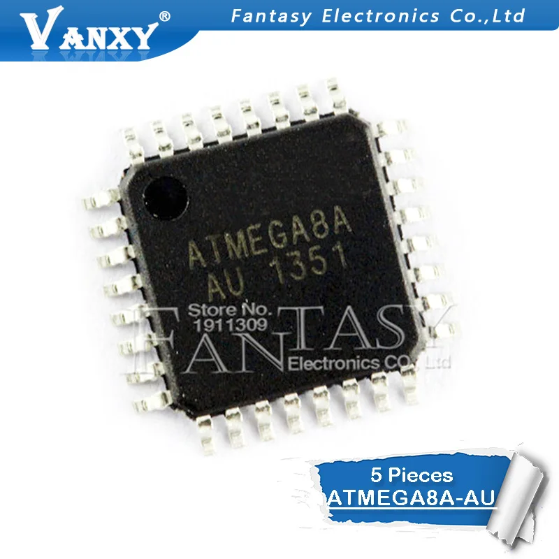 5 шт. ATMEGA8A-AU QFP ATMEGA8A TQFP MEGA8A-AU 8A-AU оригинальный IC | Электронные компоненты и