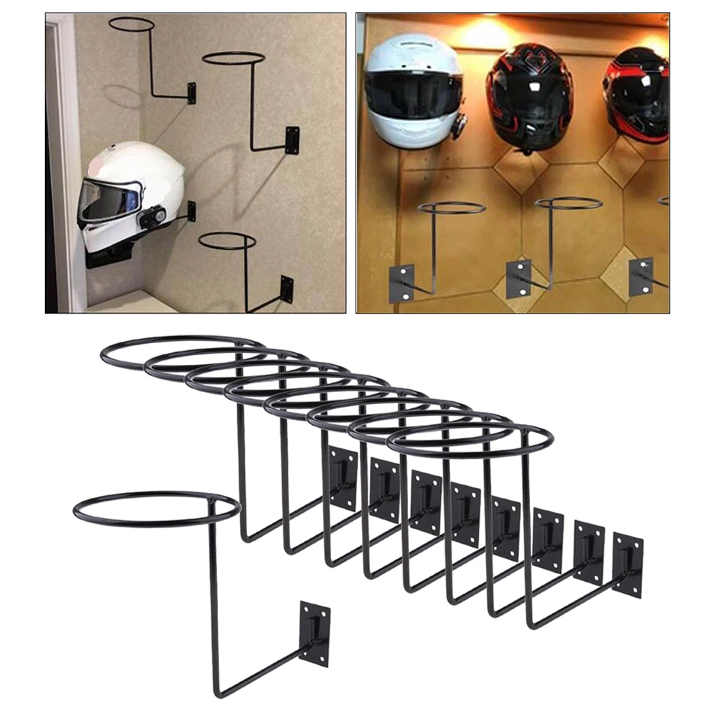 9 Pieces Alloy Helmet Storage Holder for Hockey Hat Space Saving Motorbike