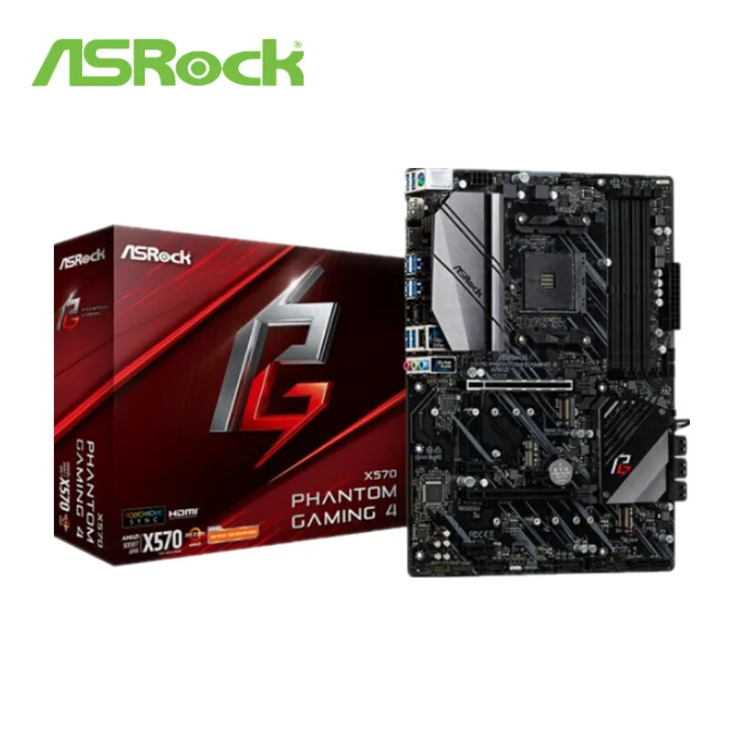 Полностью новая материнская плата ASROCK/ASRock technology X570 Phantom Gaming 4 с возможностью разгона компьютера поддерживает AMD3600 3600X 3700X