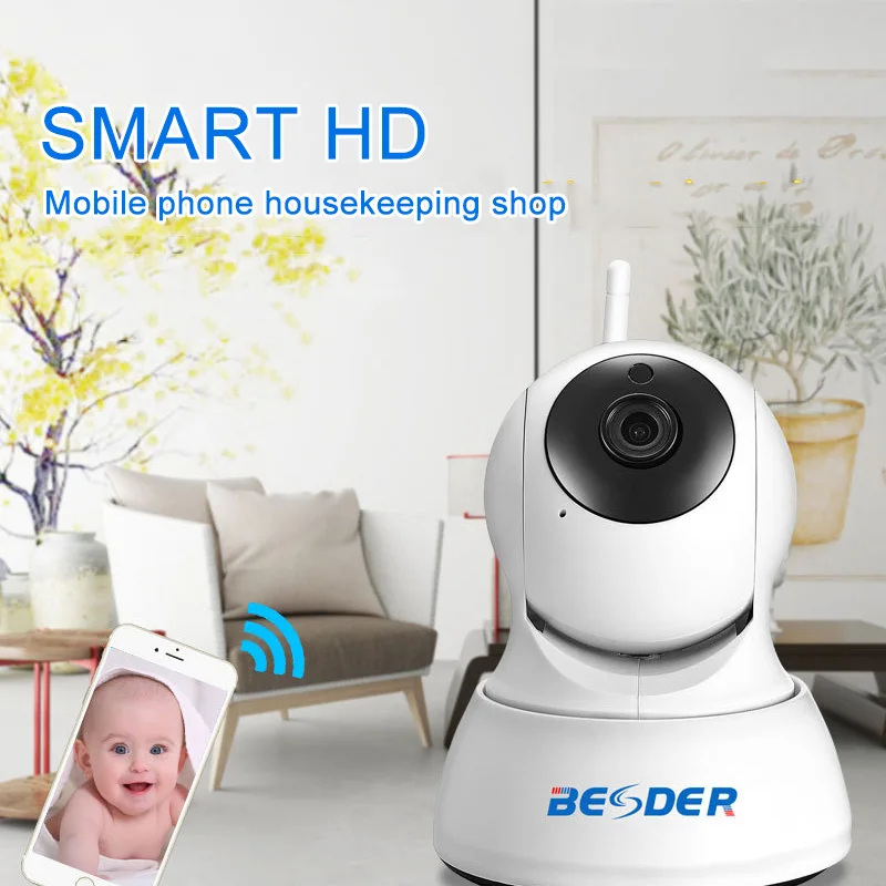 Домашняя ip-камера видеонаблюдения Wi-Fi 1080P 720P Draadloze netwink P2P Nachtzicht Радионяня |