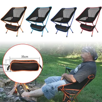 

Travel Ultralight Folding Chair Superhard High Load Outdoor Camping Chair Portable Beach Hiking Picnic Seat Fishing Tools Chair