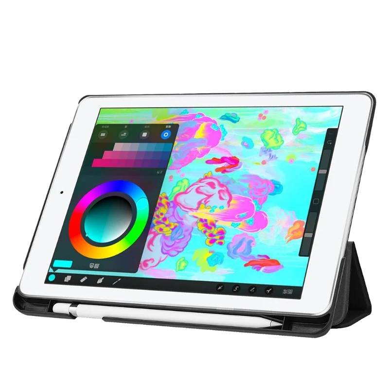 Защитный чехол-подставка для планшета с держателем карандаша для iPad 9," A1893 A1954