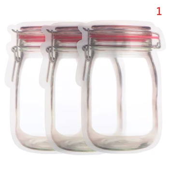 

3/4PCS Kitchen Fresh Self-sealing Freezer Bag Home Storage Reusable Silicone Food Freezer Storage Versatile Container Snack Bag