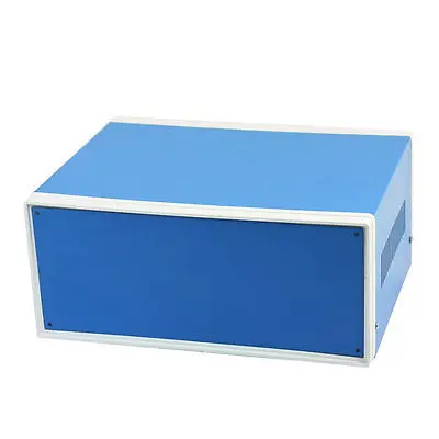 

9.8" x 7.5" x 4.3" Blue Metal Enclosure Project Case DIY Junction Box