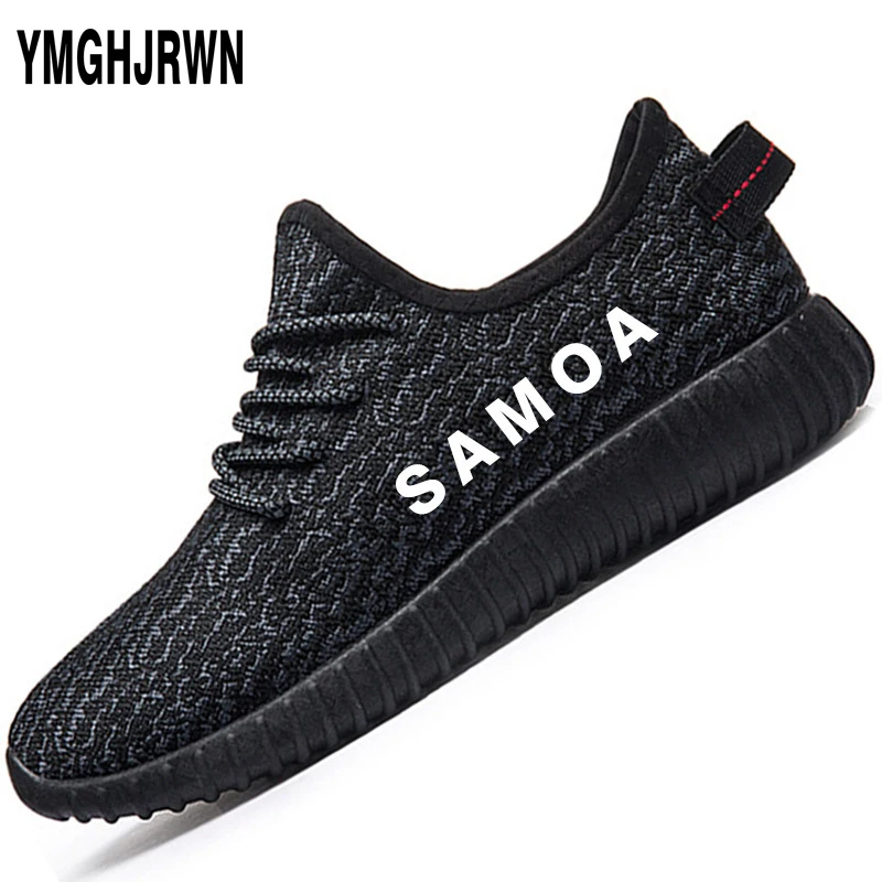 

AMERICAN SAMOA male free custom made name number white black samoan unisex shoes asm diy print word flag boy casual shoes